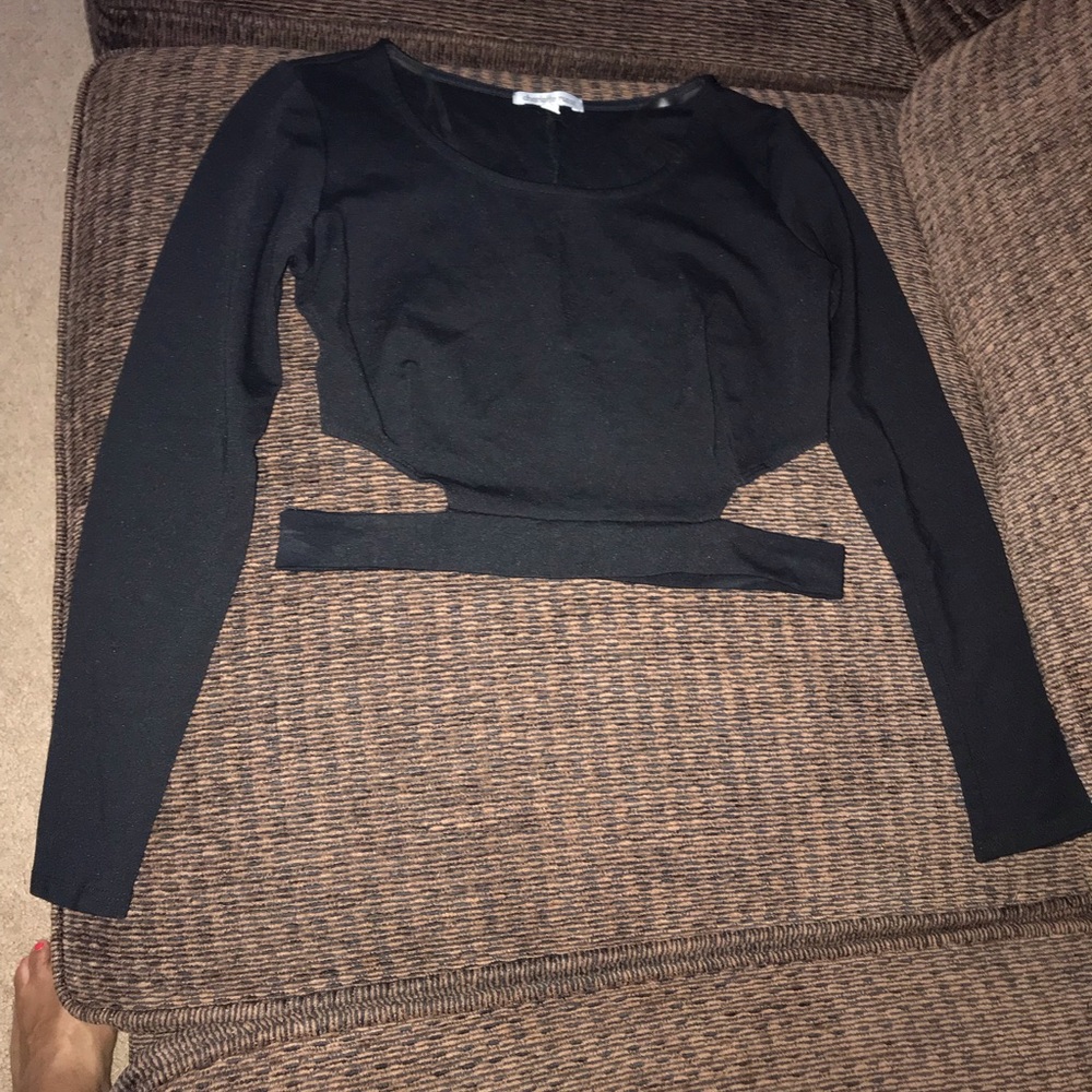 Long sleeve crop top